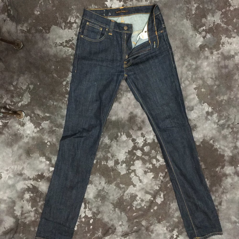 GENUINE NUDIE JEANS CO. THIN FINN BLUE JEANS